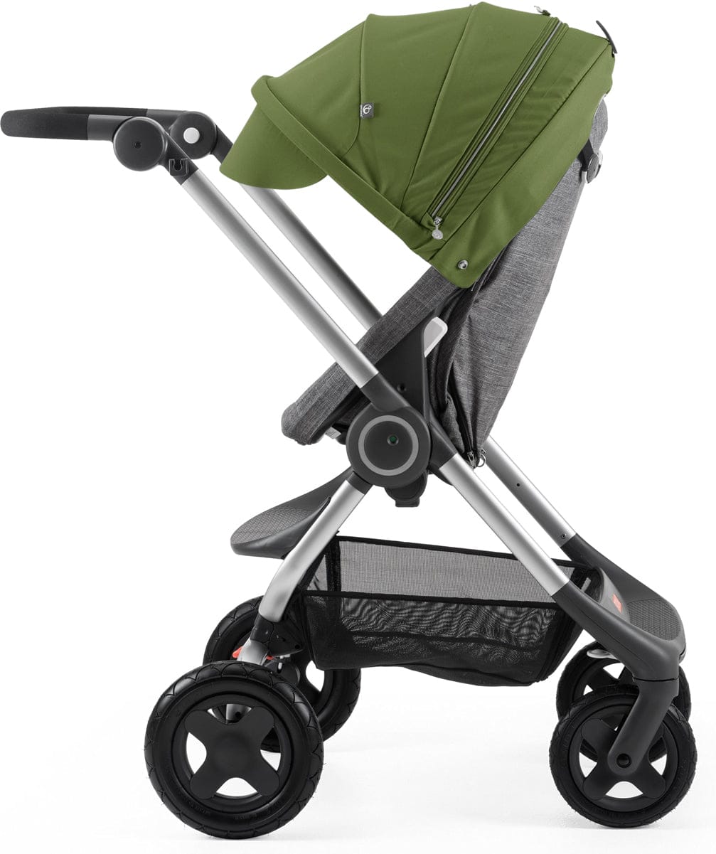 Stokke Scoot Complete Stroller - Black Melange/Green