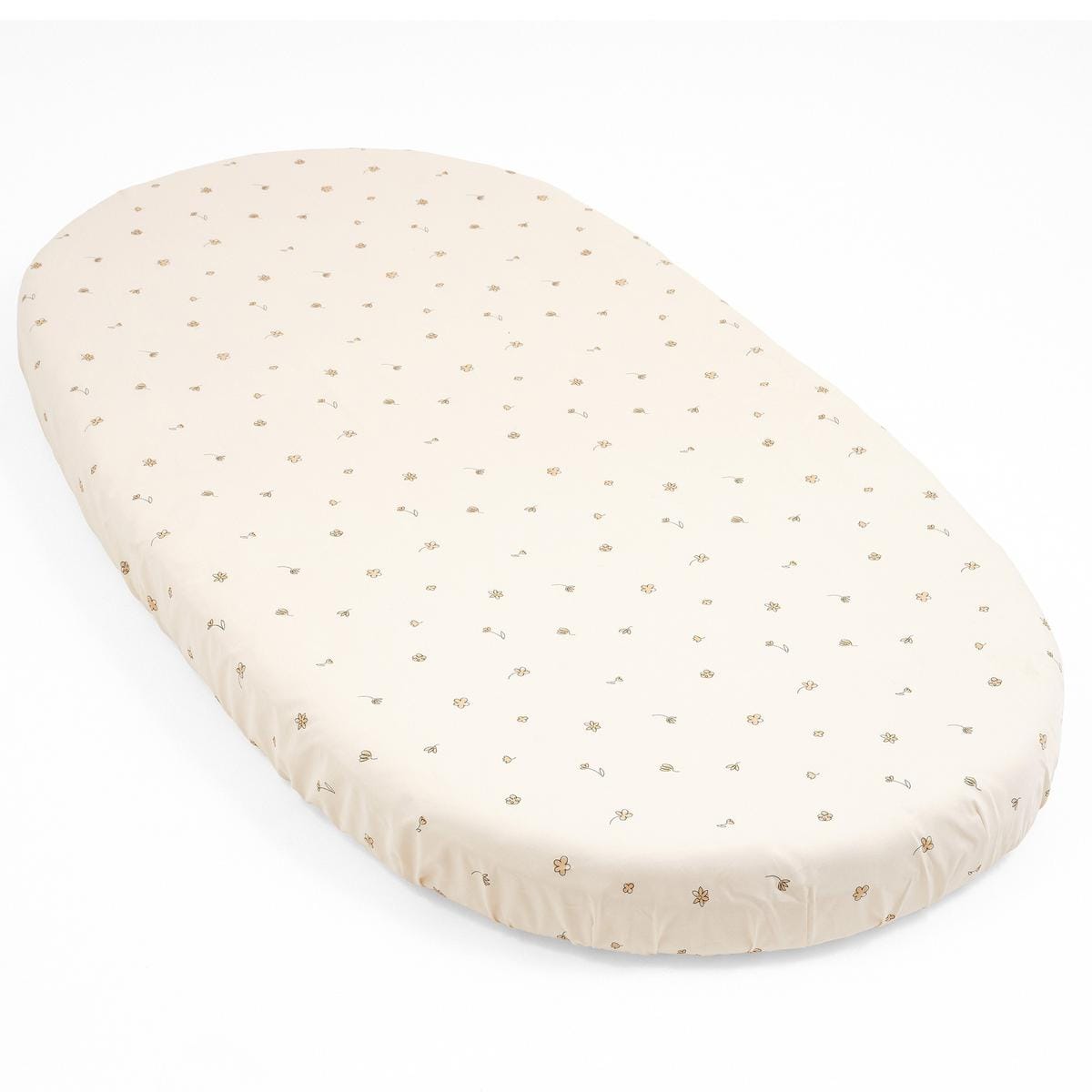 Sleepi V3 Bed Fitted Sheet by Stokke Flower Ecru