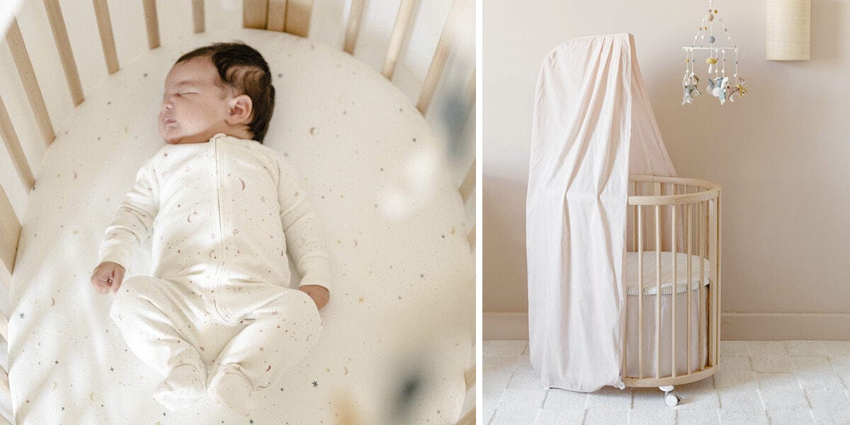 Stokke Sleepi Mini Fitted Sheet - Flower Ecru - 683206