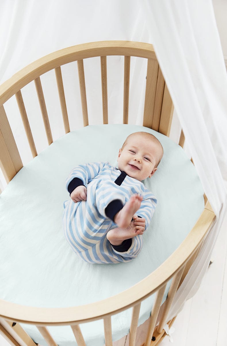 Stokke Sleepi Mini Fitted Sheet - Powder Blue - 105215