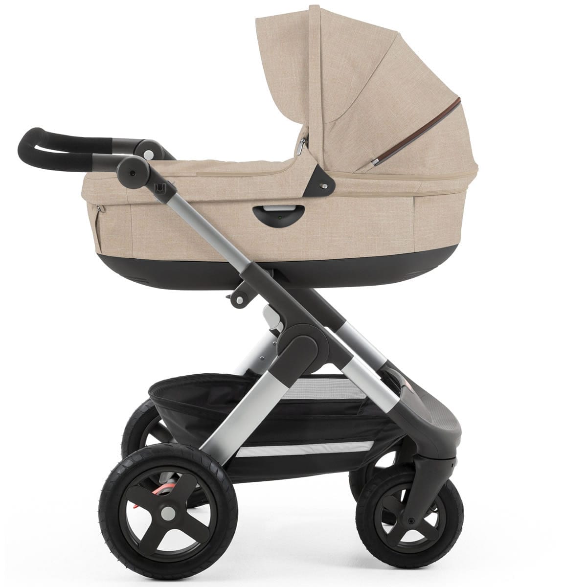 Stokke Trailz Stroller & Carrycot - Beige Melange - 435404-282312
