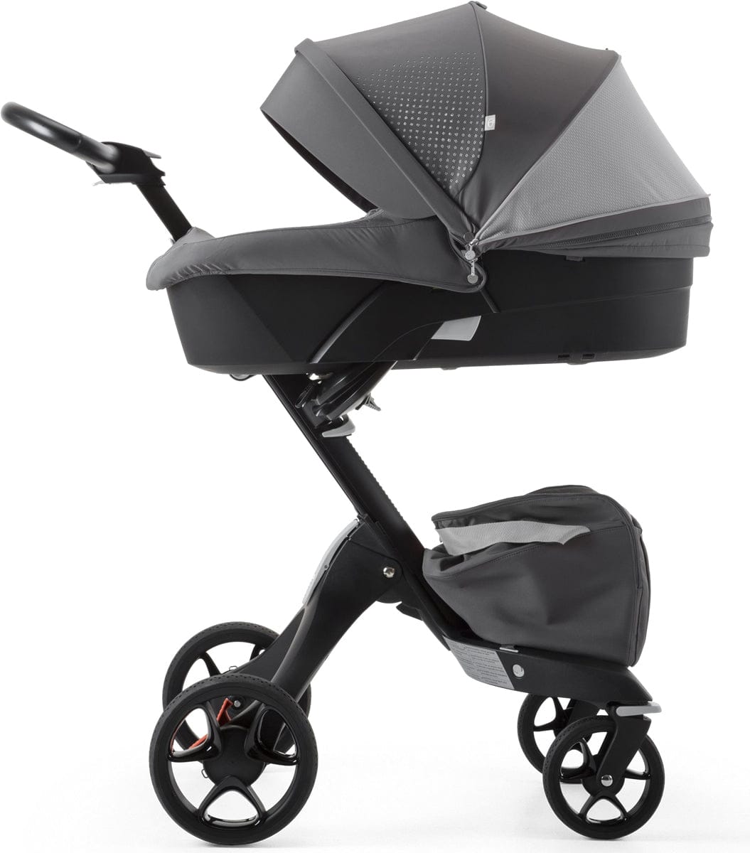 Stokke Xplory Athleisure Carry Cot Complete Kit - Black/Grey