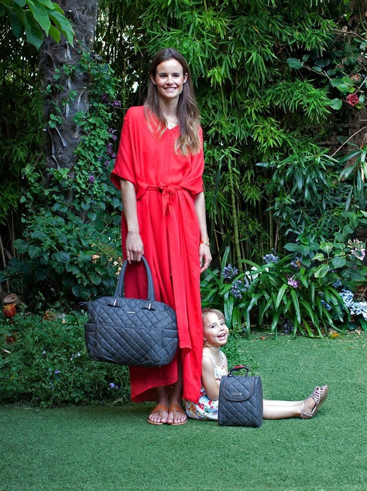 Storksak Bobby Quilted Diaper Bag - Black - SK1101