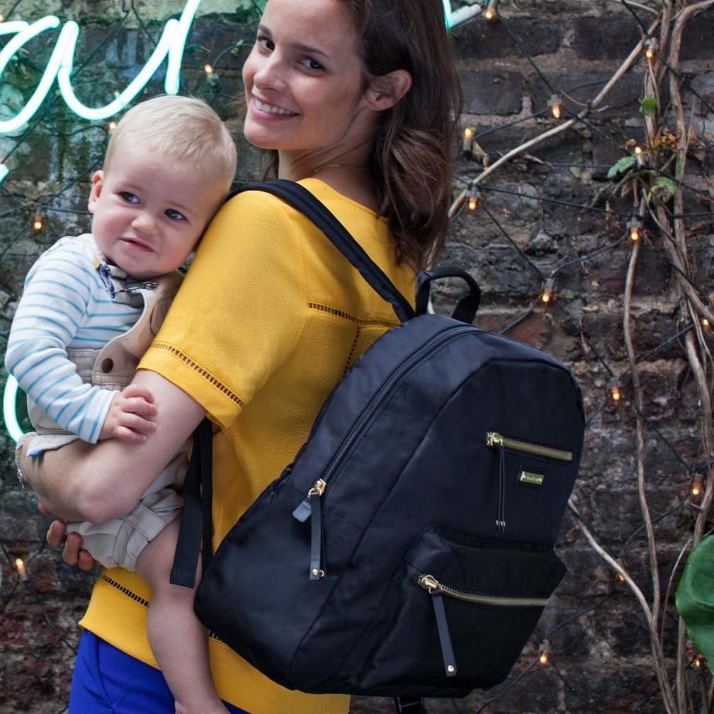 Storksak Charlie Backpack Diaper Bag - Black