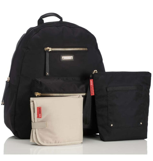 Storksak Charlie Backpack Diaper Bag - Black