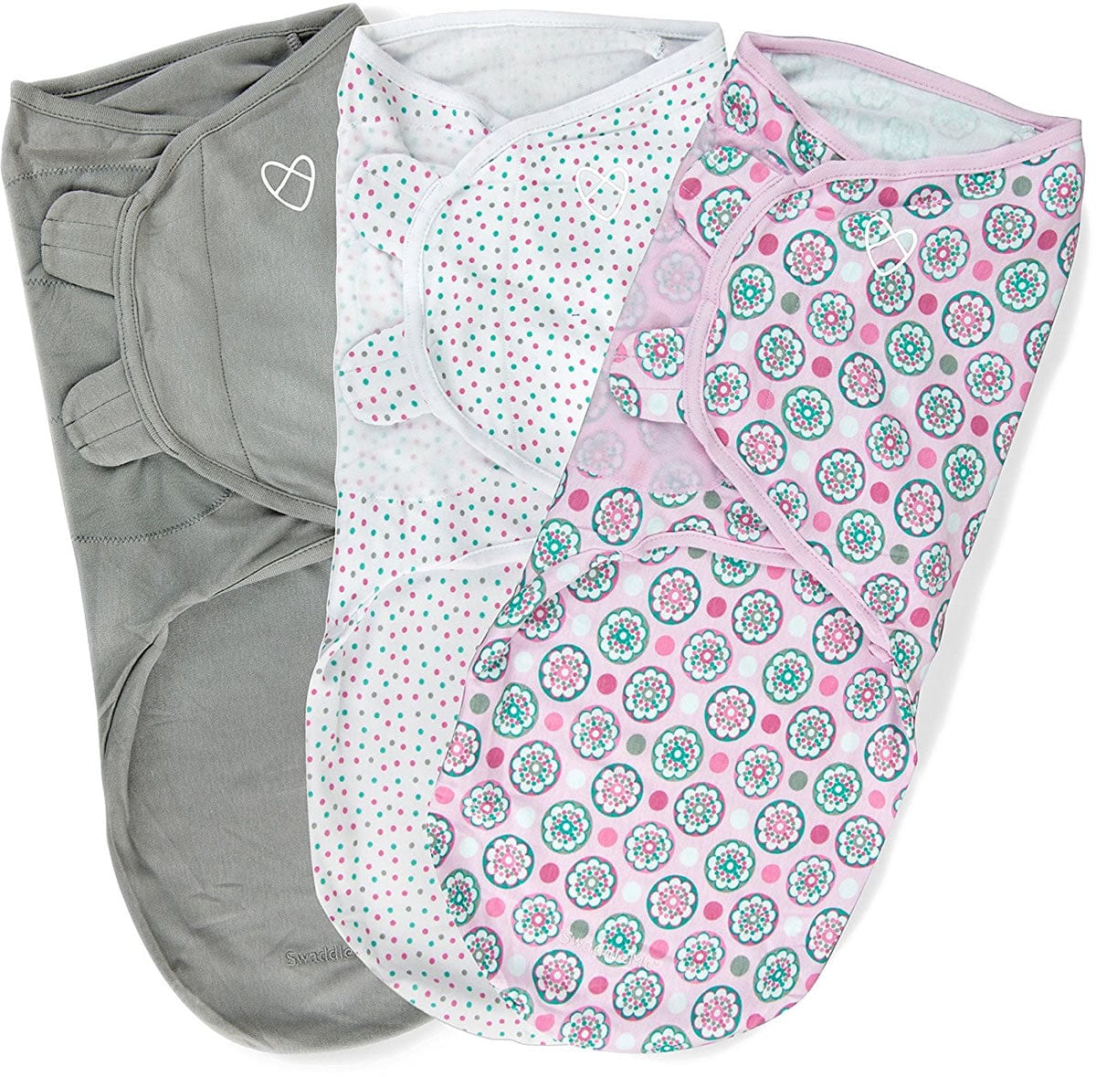 Summer Infant SwaddleMe Original Swaddle, 3-Pack, Large - Floral Geo Girl - 54140