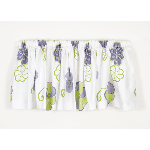 Sweet Potato LuLu White Floral Window Valance - 41831