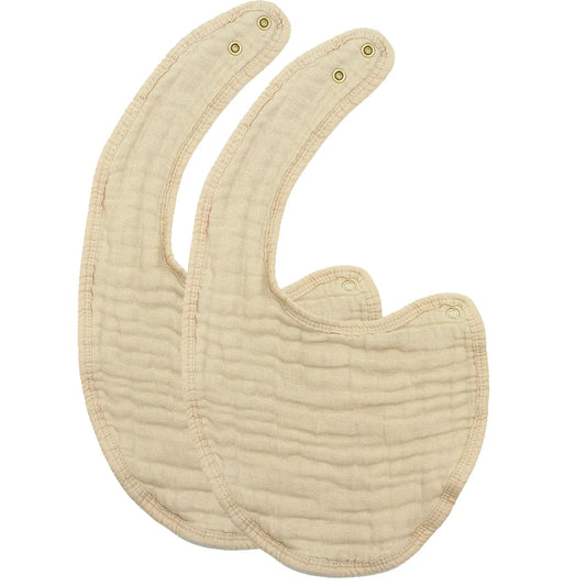 Lou Lou & Company Cloud Muslin Bib 2 pk - Tan