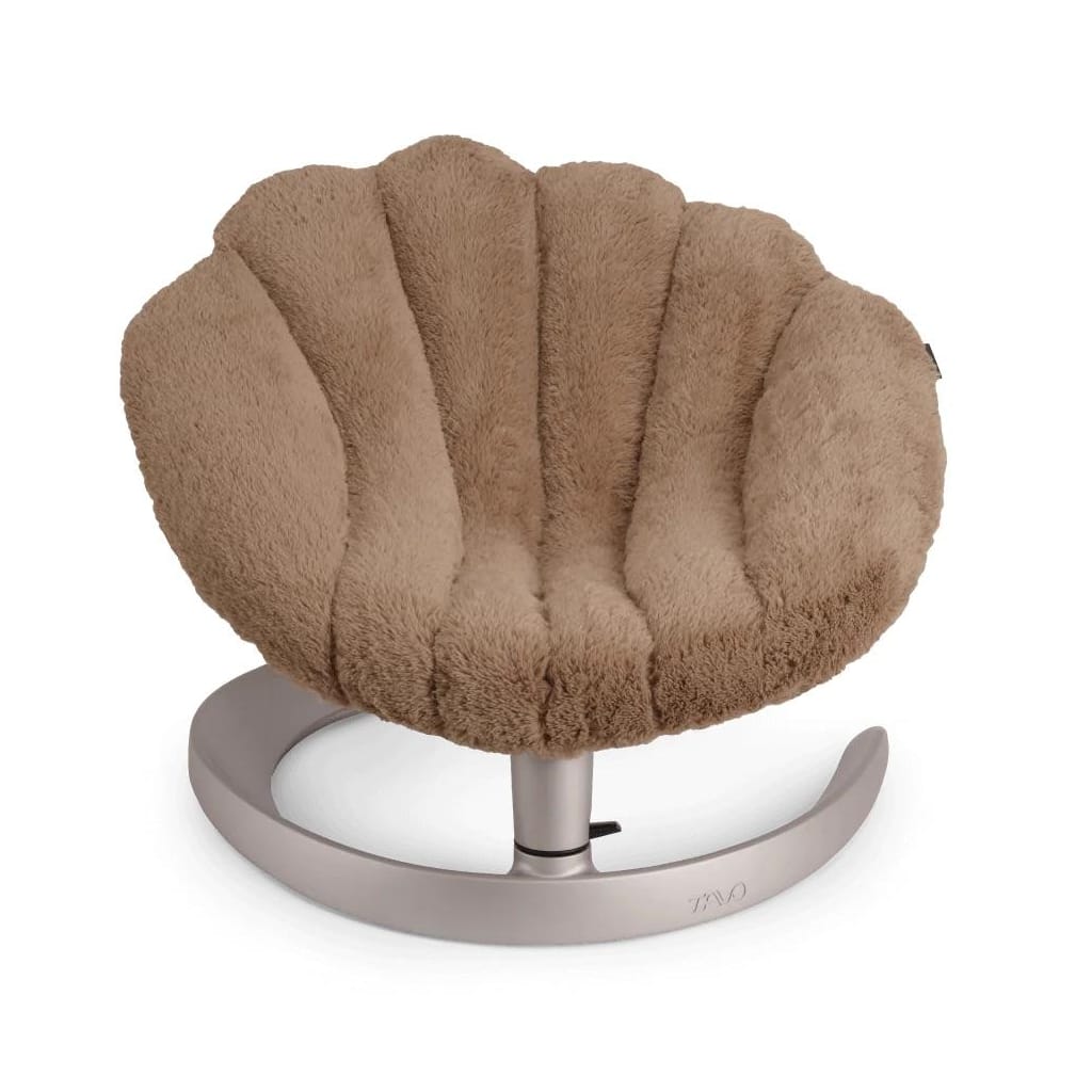 Tavo Pets Shell Pet Bed and Swaying Lounger - Caramel