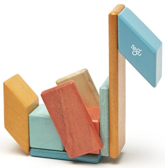 Tegu 14 Piece Magnetic Blocks Set - Sunset