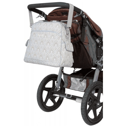 The Bumble Collection Brittany Diaper Bag - Blue Filagree - BUM-43064