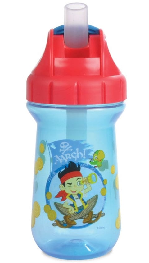 The First Years 10 oz Flip Top Straw Cup - Jake & The Neverland Pirates - Y10287