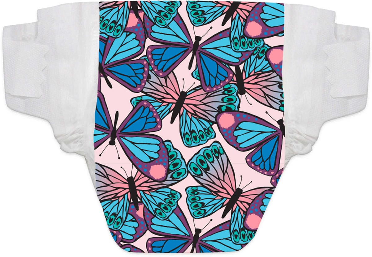 The Honest Company Diaper Pack - Butterfly Fields - Size 2 (12-18 lbs)