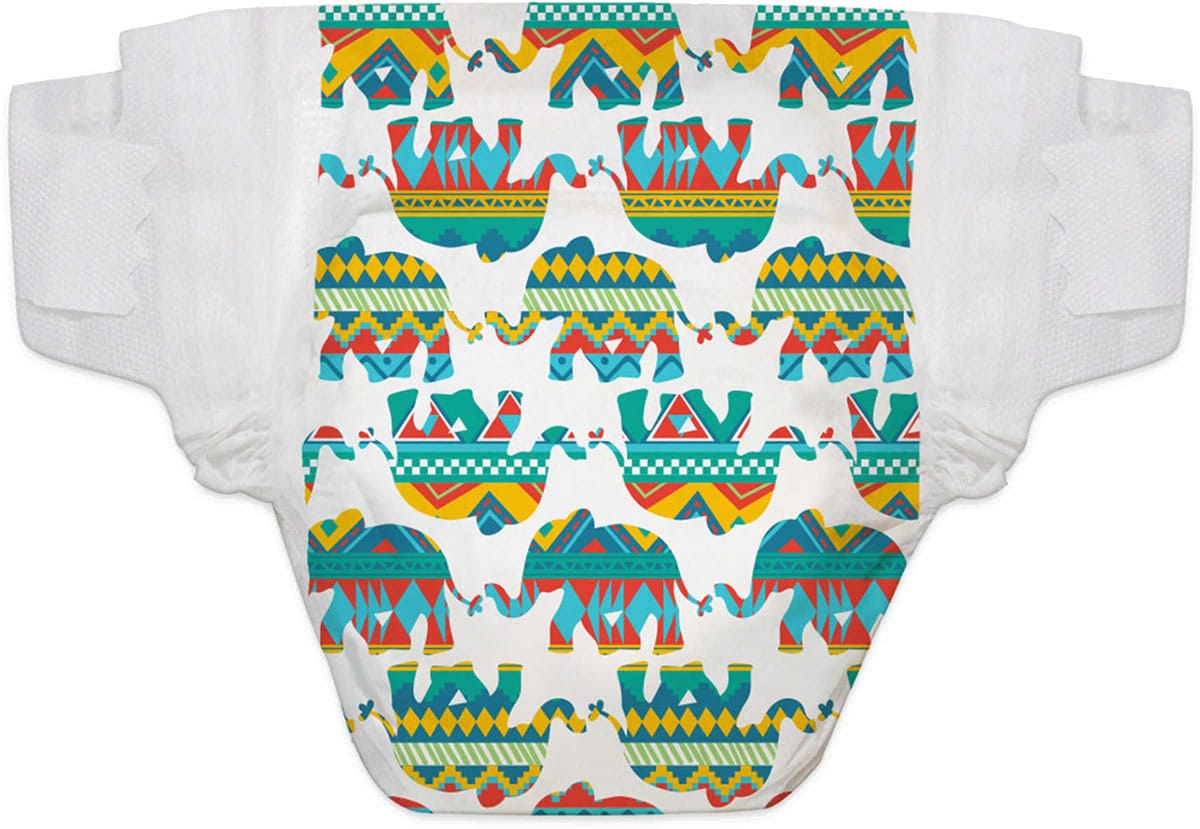 The Honest Company Diaper Pack - Elephant Party - Size 0 (Newborn)