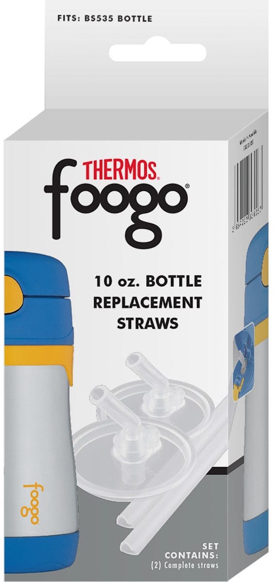 Thermos Foogo 10oz Stainless Steel Bottle Replacement Straws 2-Pack - BS535RS6