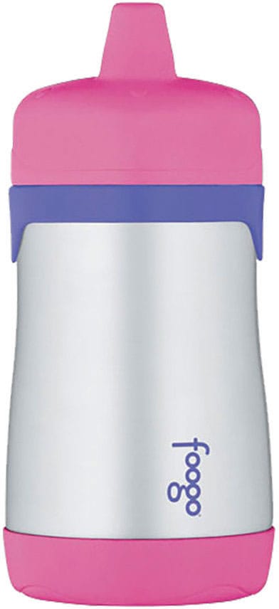 Thermos Foogo Leak-Proof Stainless Steel Sippy Cup - 10 Ounce - Pink/Purple