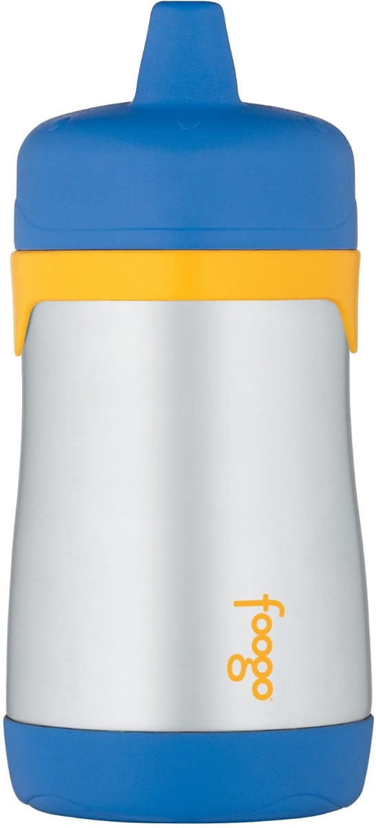 Thermos Foogo Leak-Proof Stainless Steel Sippy Cup - 10 Ounce - Blue/Yellow