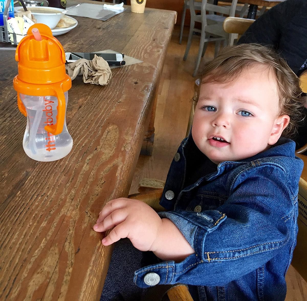 Thinkbaby Sippy Cup to Staw Bottle Conversion - Orange - 890397002219