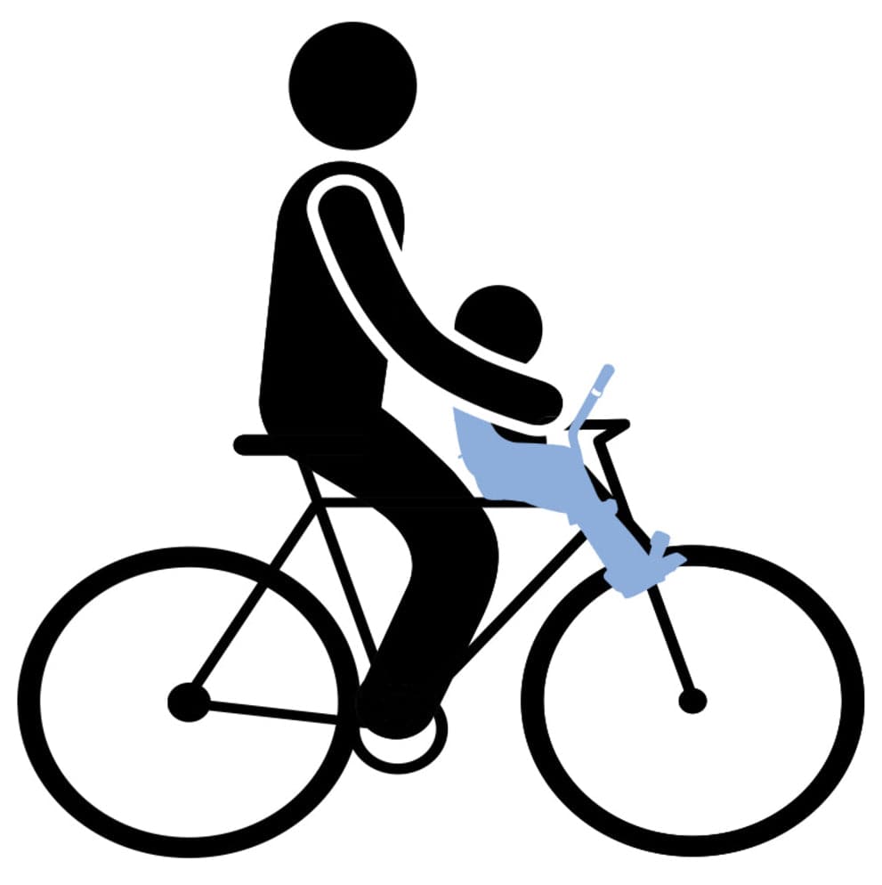 Thule Yepp Mini Front Mounted Child Bike Seat - Black - 12020101
