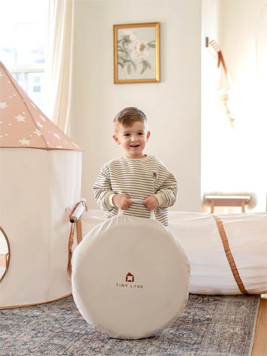 Tiny Land® Compact Adventure 3-in-1 Play Tunnel With no Balls - TLTGTT006BN