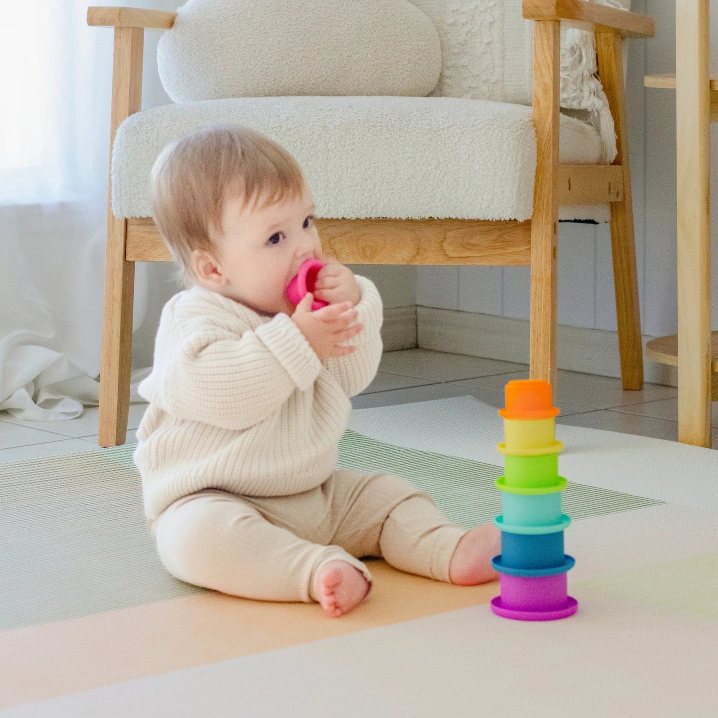 Tiny Land® Montessori Toys Set for Newborns (7-9 month) - TLTGMT008RC