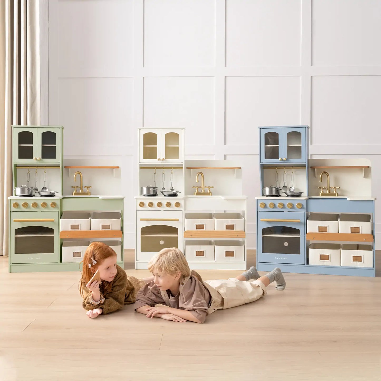Tiny Land® Serenity Play Kitchen - Sage Green - TLTGPK004GN