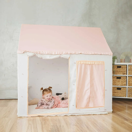 Tiny Land® Sweet Citrus Kid's Play Tent - Creamy white/pink - TLTGTT011PK