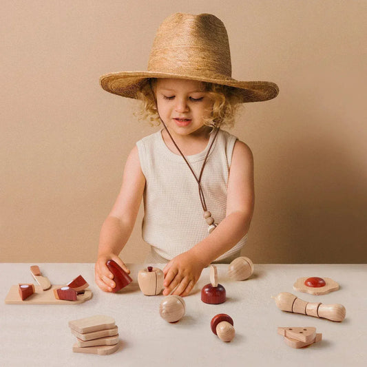 Tiny Land® Wooden Cut and Play Food Toys - SPTLTGCK001