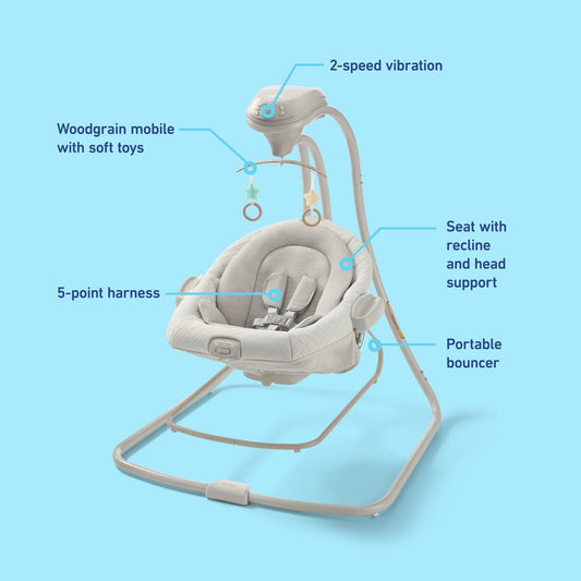 Graco DuetConnect LX Baby Swing and Bouncer - Wales - 2231820