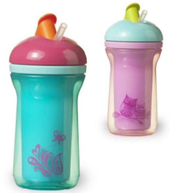 Tommee Tippee Explora Easiflow 9 oz Straw Cup, 2 Pack - Teal/Purple - 546027-TLPR