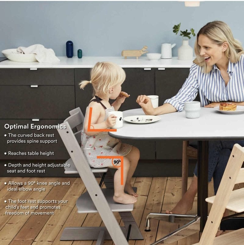 Tripp Trapp Chair + Newborn Set Bundle - Black - 528903-526301