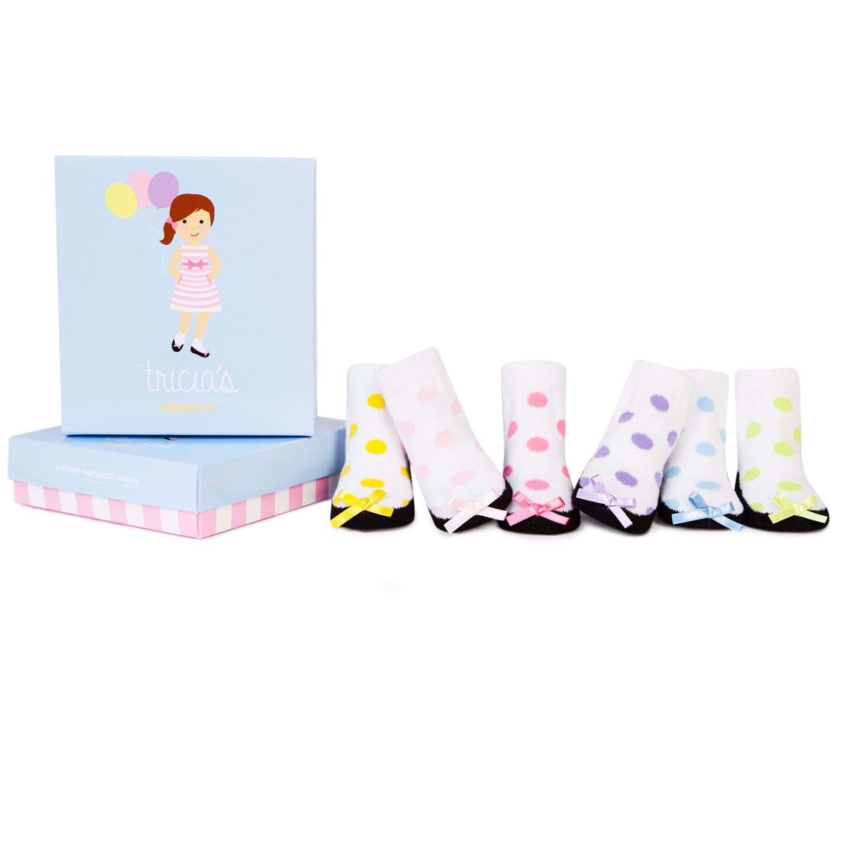 Trumpette Tricia's Socks - 6 Pair, 0-12 Months - S-1110-A-SB3