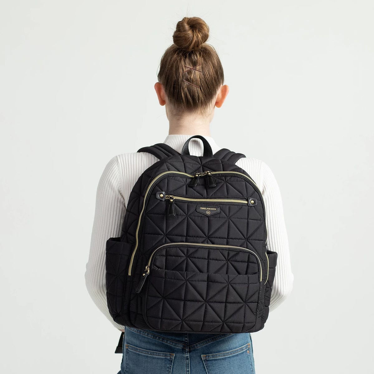 TWELVElittle Companion Backpack Diaper Bag 2.0 - Black - BG215BL