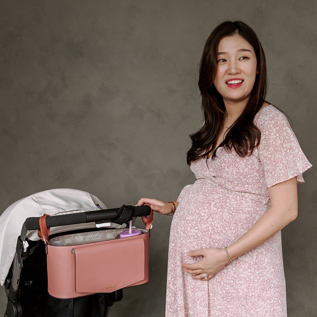 TWELVElittle Peek-A-Boo Stroller Caddy - Mauve - BG861MV