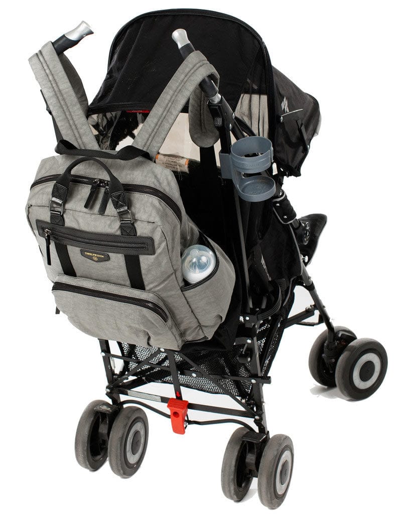 TWELVElittle Unisex Courage Backpack Diaper Bag - Black - BG115BL