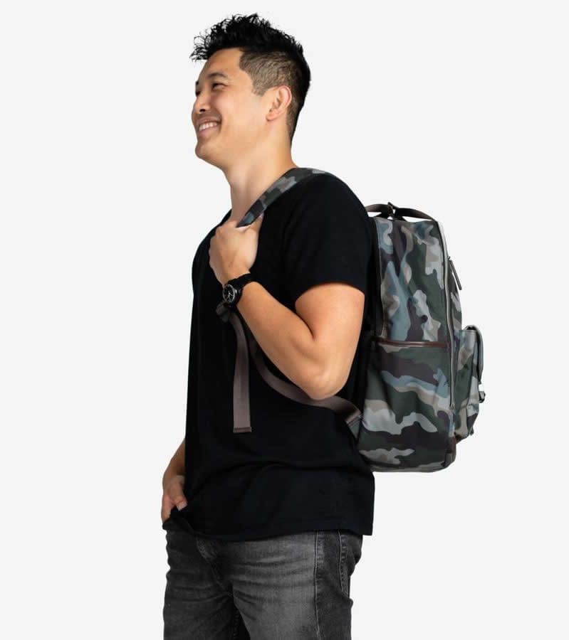 TWELVElittle Unisex Courage Backpack Diaper Bag 2.0 - Camo Print - BG117CP