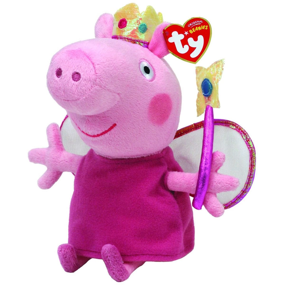 TY Beanie Babies Peppa Pig - Princess Peppa (8") - 46129