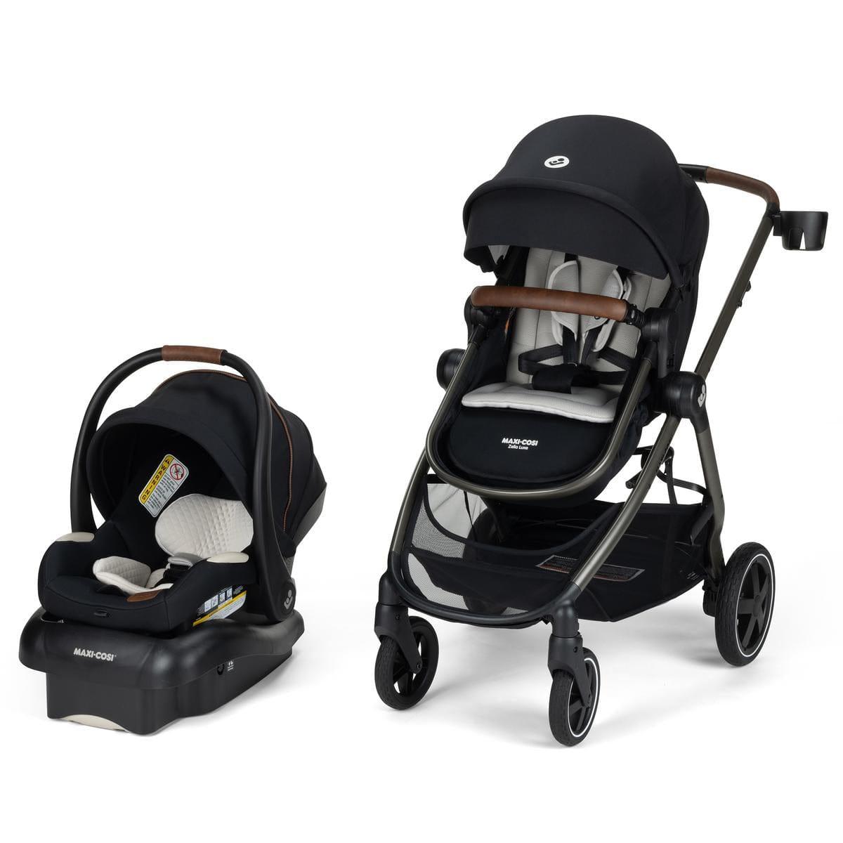 Maxi-Cosi OPEN BOX Zelia 2 Luxe 5-in-1 Modular Travel System - Onyx Sand
