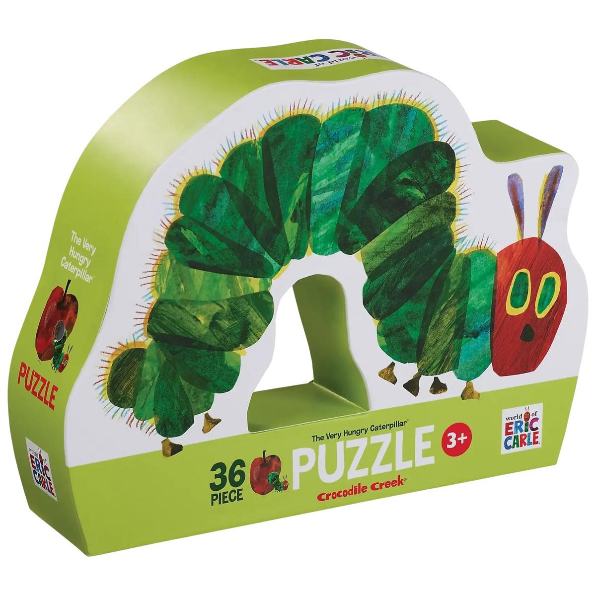 Crocodile Creek 36-Piece Shaped Box Puzzle - The Very Hungry Caterpillar