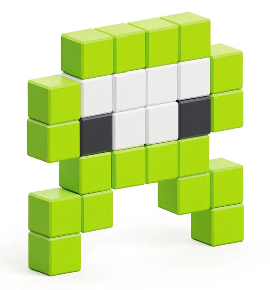 Ukidz PIXIO Mini Monster Alienz - 26 Magnetic Blocks in 3 Colors - 1050203