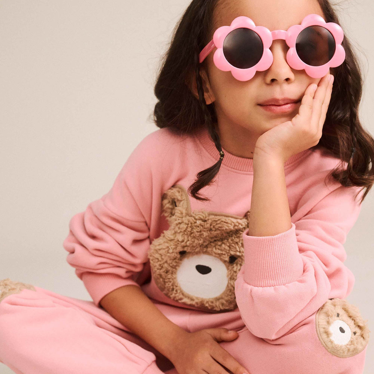 Huxbaby Furry Huxbear Sweatpant – Vintage Pink, 12-18M