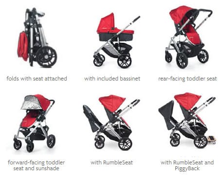 UPPAbaby 2014 Vista Stroller Jake (Black with Graphite Frame) - 0112-JKE