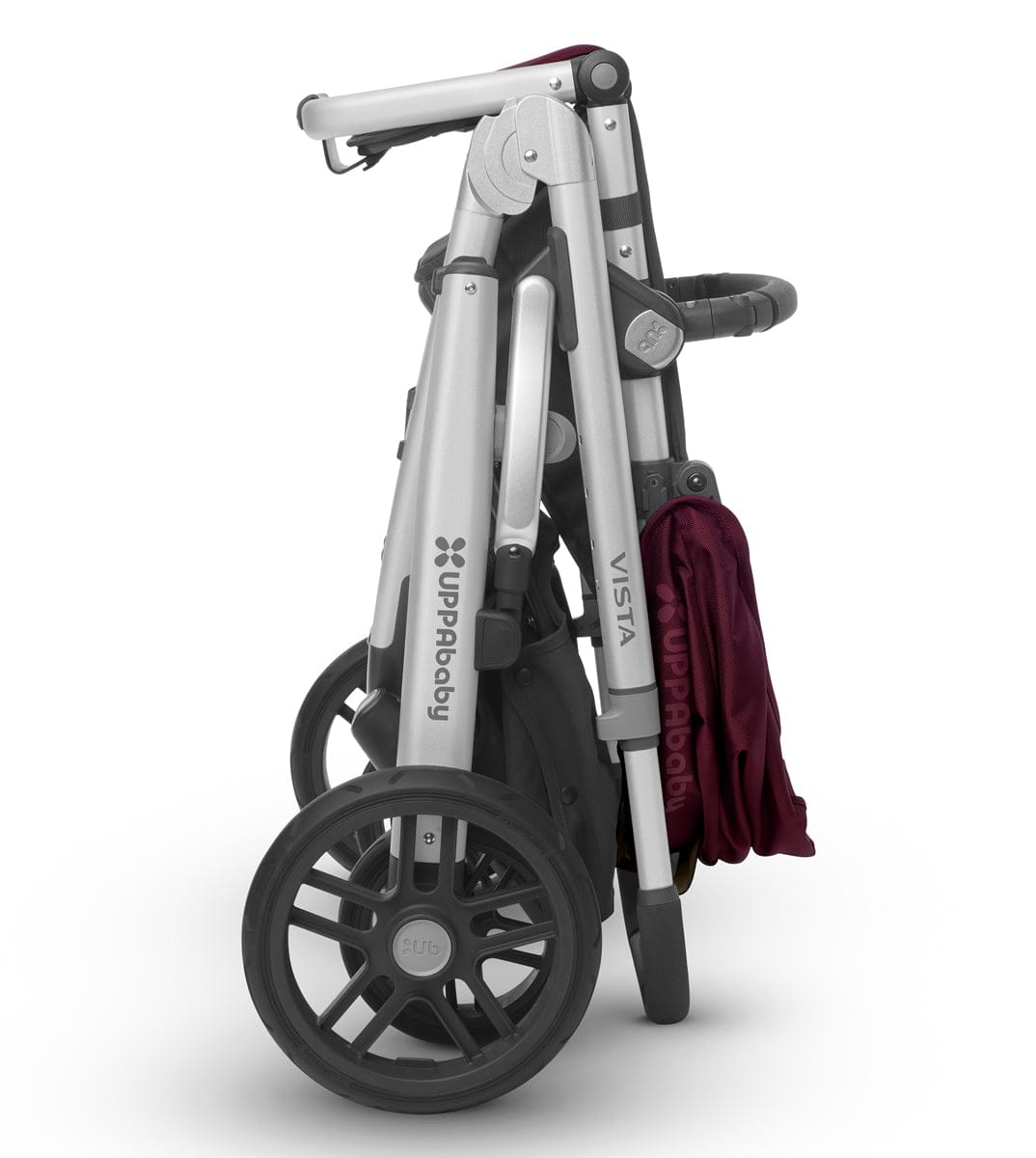 UPPAbaby 2017 VISTA Stroller - Dennison (Bordeaux/Silver) - OPEN BOX RETURN