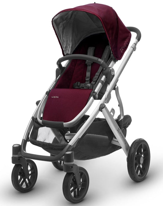 UPPAbaby 2017 VISTA Stroller - Dennison (Bordeaux/Silver) - OPEN BOX RETURN