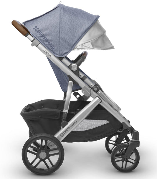 UPPAbaby 2017 VISTA Stroller - Henry (Blue Marl/Silver/Leather) - OPEN BOX RETURN