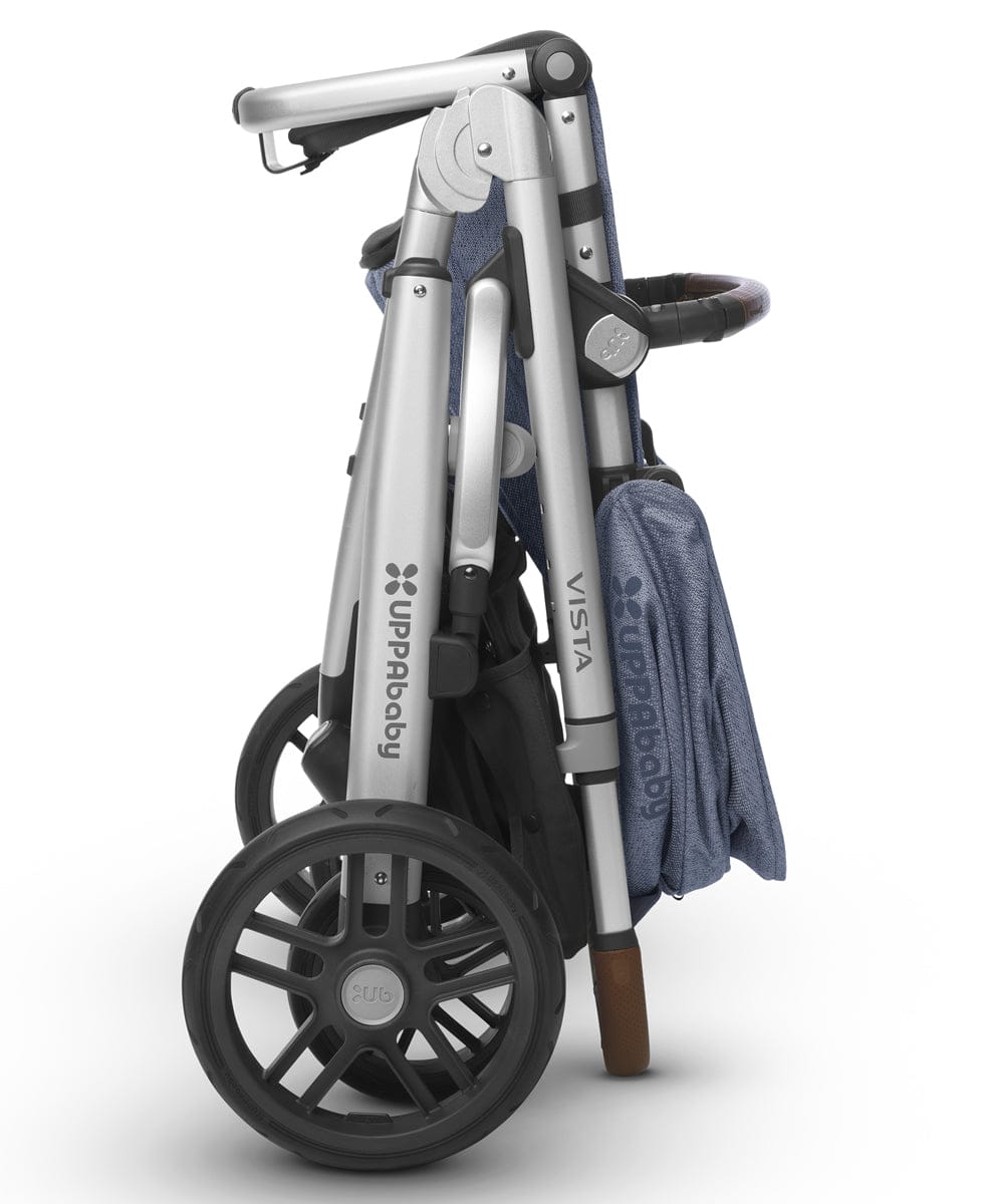 UPPAbaby 2017 VISTA Stroller - Henry (Blue Marl/Silver/Leather) - OPEN BOX RETURN
