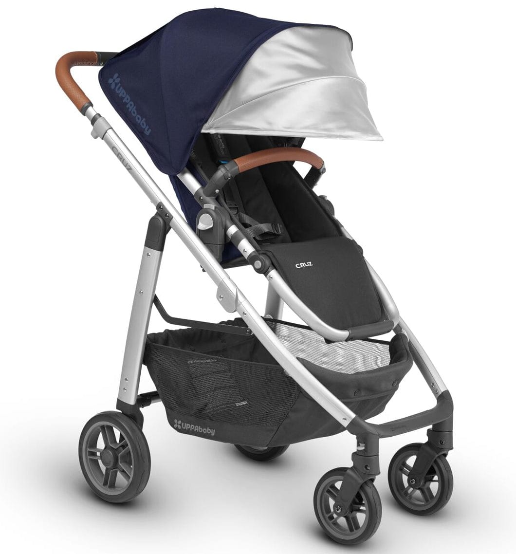 UPPAbaby 2018 Cruz Stroller - Taylor (Indigo/Silver/Saddle Leather) - OPEN BOX RETURN