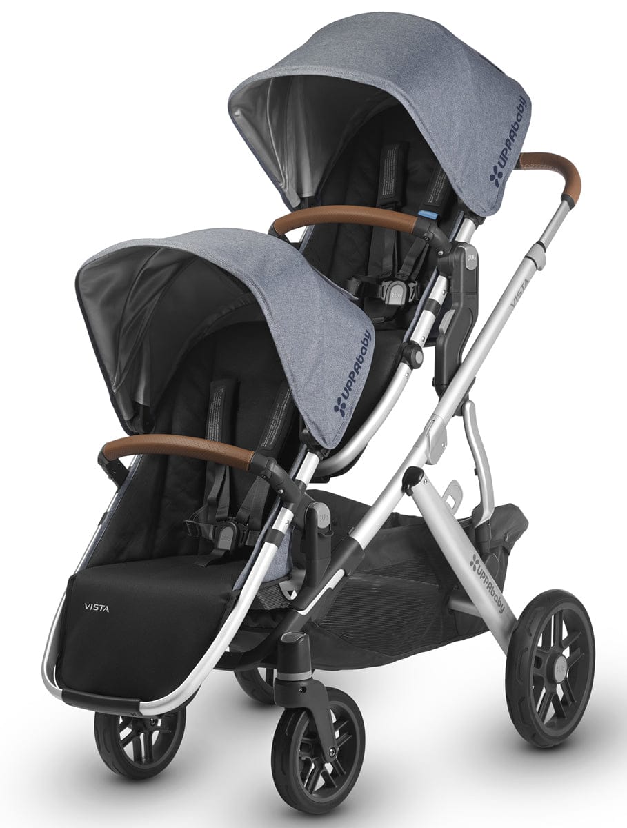 UPPAbaby 2018 / 2019 VISTA RumbleSeat - Gregory (Blue Melange/Silver/Saddle Leather)