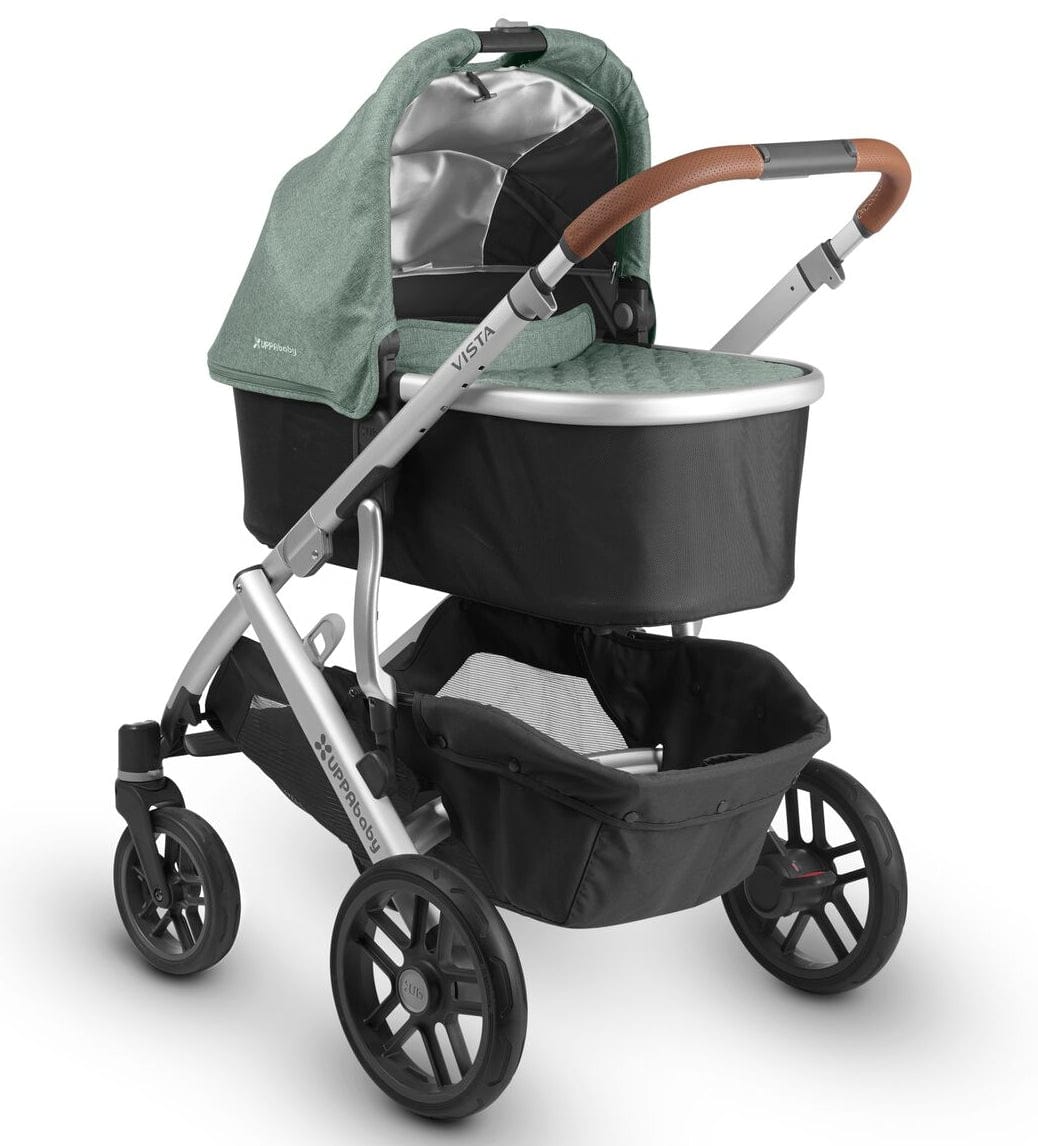 UPPAbaby 2018 / 2019 Vista Stroller - Emmett (Green Melange/Silver/Saddle Leather)