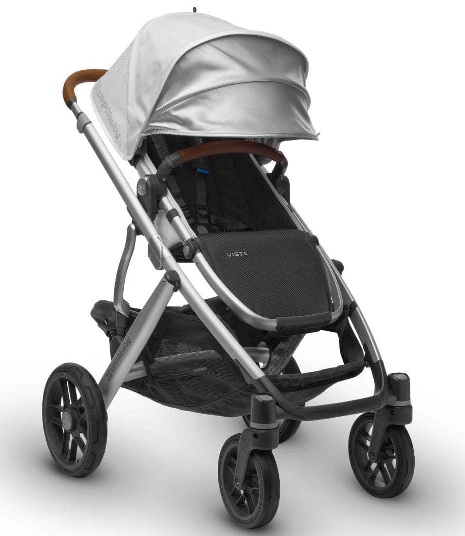 UPPAbaby 2018 / 2019 Vista Stroller - Loic (White/Silver/Saddle Leather) - OPEN BOX RETURN